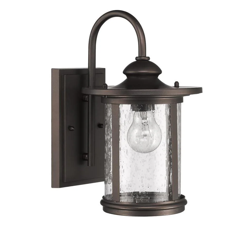 Rubbed Bronze 1-light Outdoor Wall Light - Oil Rubbed Bronze - Oil Rubbed Bronze