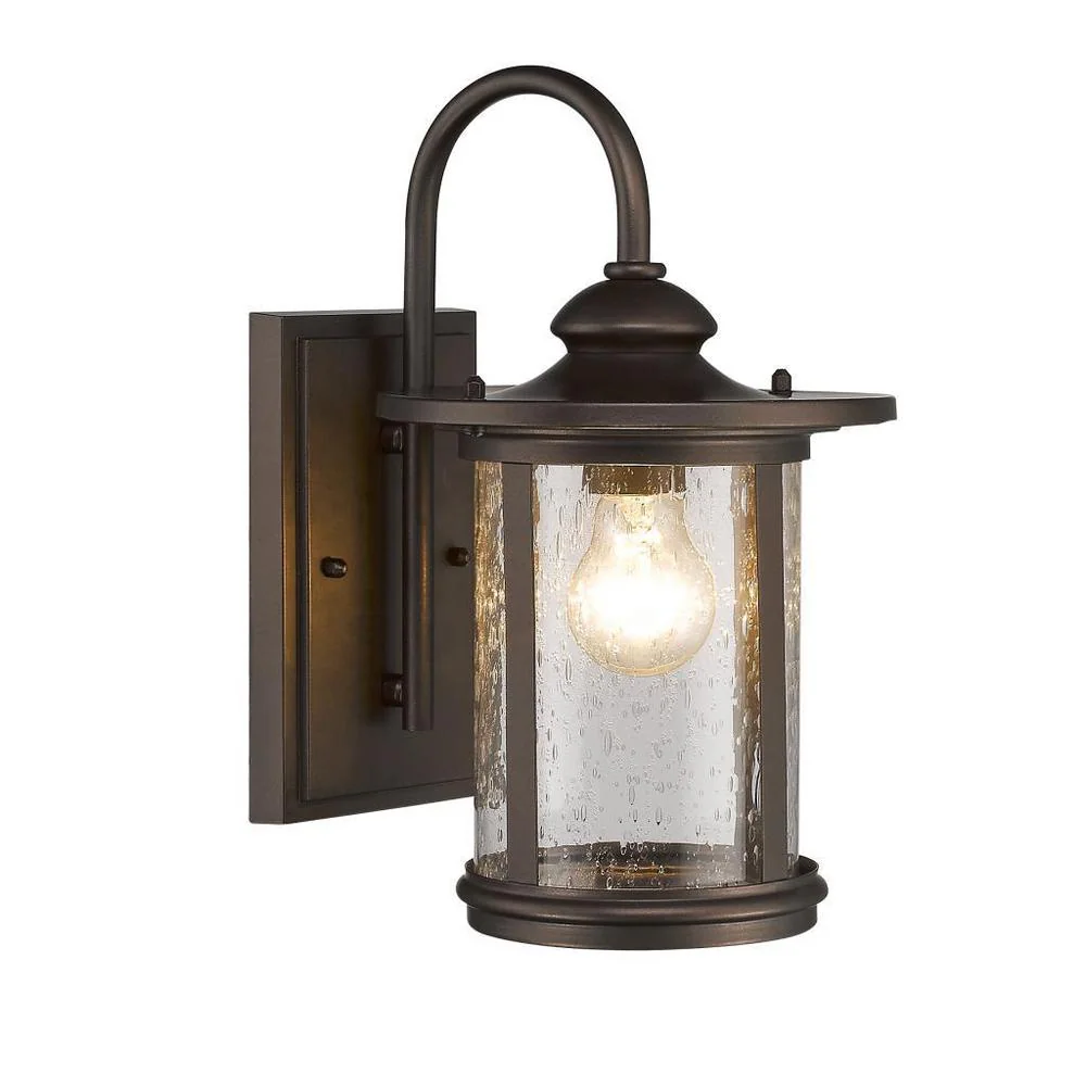 Rubbed Bronze 1-light Outdoor Wall Light - Oil Rubbed Bronze - Oil Rubbed Bronze
