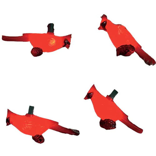 Kurt Adler 10-Light Plastic Red Cardinal Light Set - Christmas Novelty Lights 3 Kurt Adler 10-Light Plastic Red Cardinal Light Set - Christmas Novelty Lights