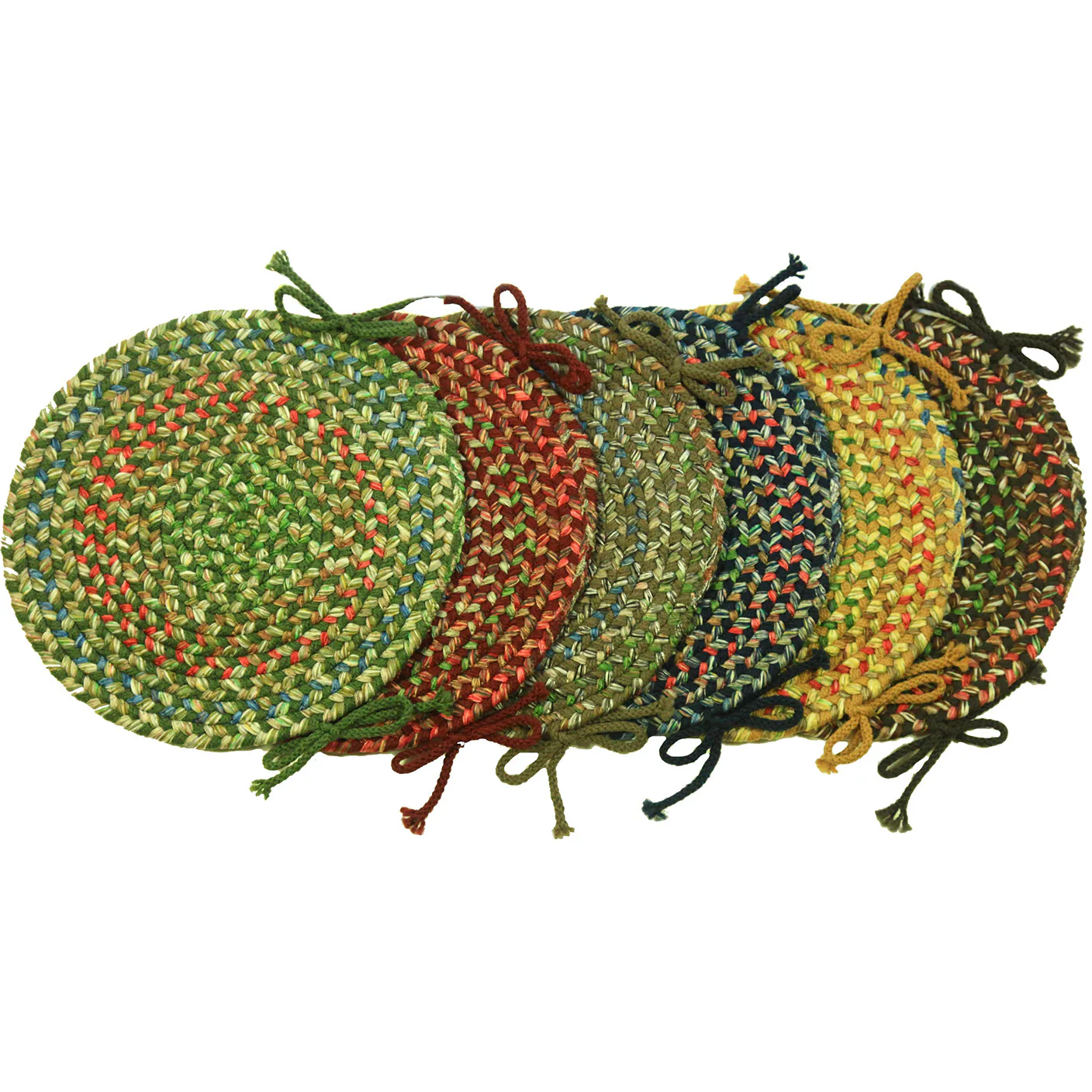 Katie Braided Chair Pads by Rhody Rug (Set of 4)