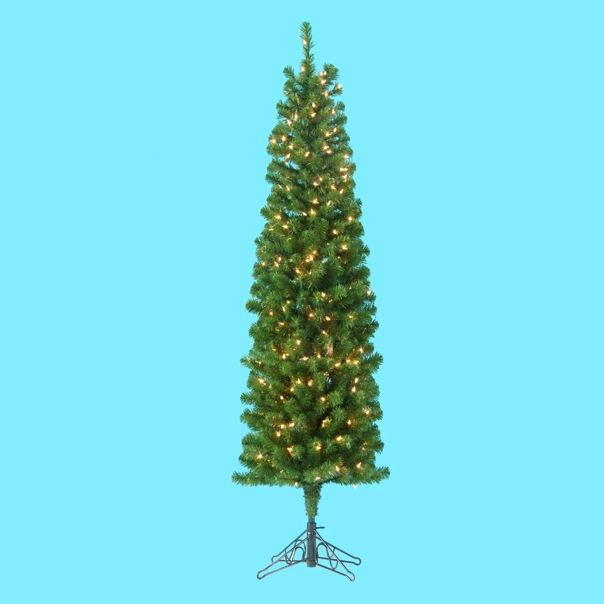 Kurt Adler 7-Foot Pre-Lit Winchester Pine Pencil Tree - 7 Foot 1 Kurt Adler 7-Foot Pre-Lit Winchester Pine Pencil Tree - 7 Foot
