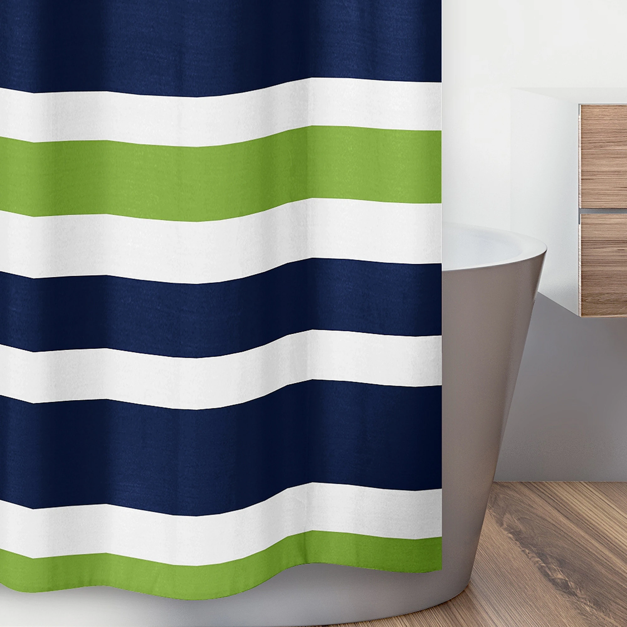 Sweet Jojo Stripes Shower Curtain - Multicolor 3 Sweet Jojo Stripes Shower Curtain - Multicolor