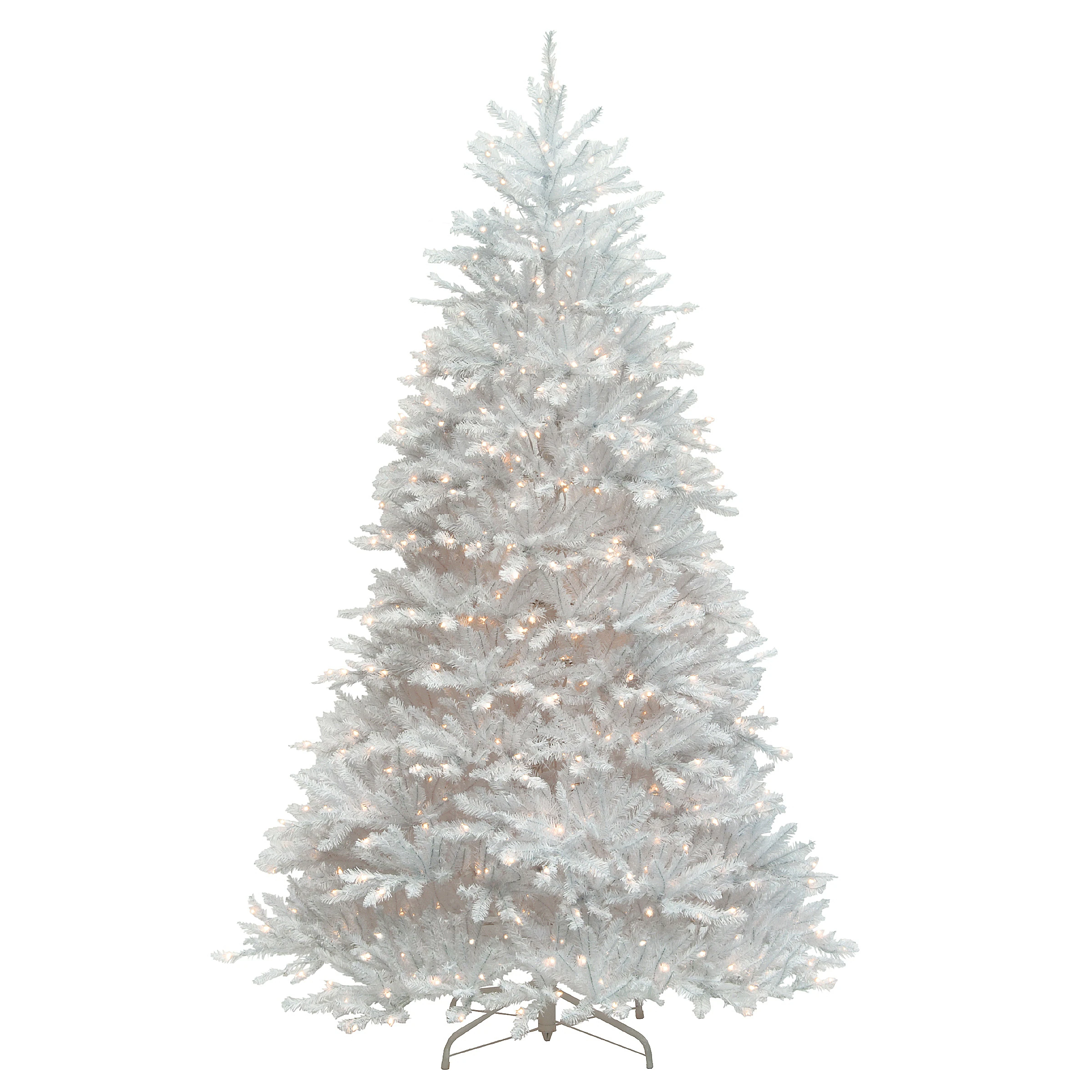National Tree Company 7.5 ft. Dunhill White Fir Hinged Tree with 750 Clear Lights - 7.5 Foot - 7.5 Foot - Green 6 National Tree Company 7.5 ft. Dunhill White Fir Hinged Tree with 750 Clear Lights - 7.5 Foot - 7.5 Foot - Green