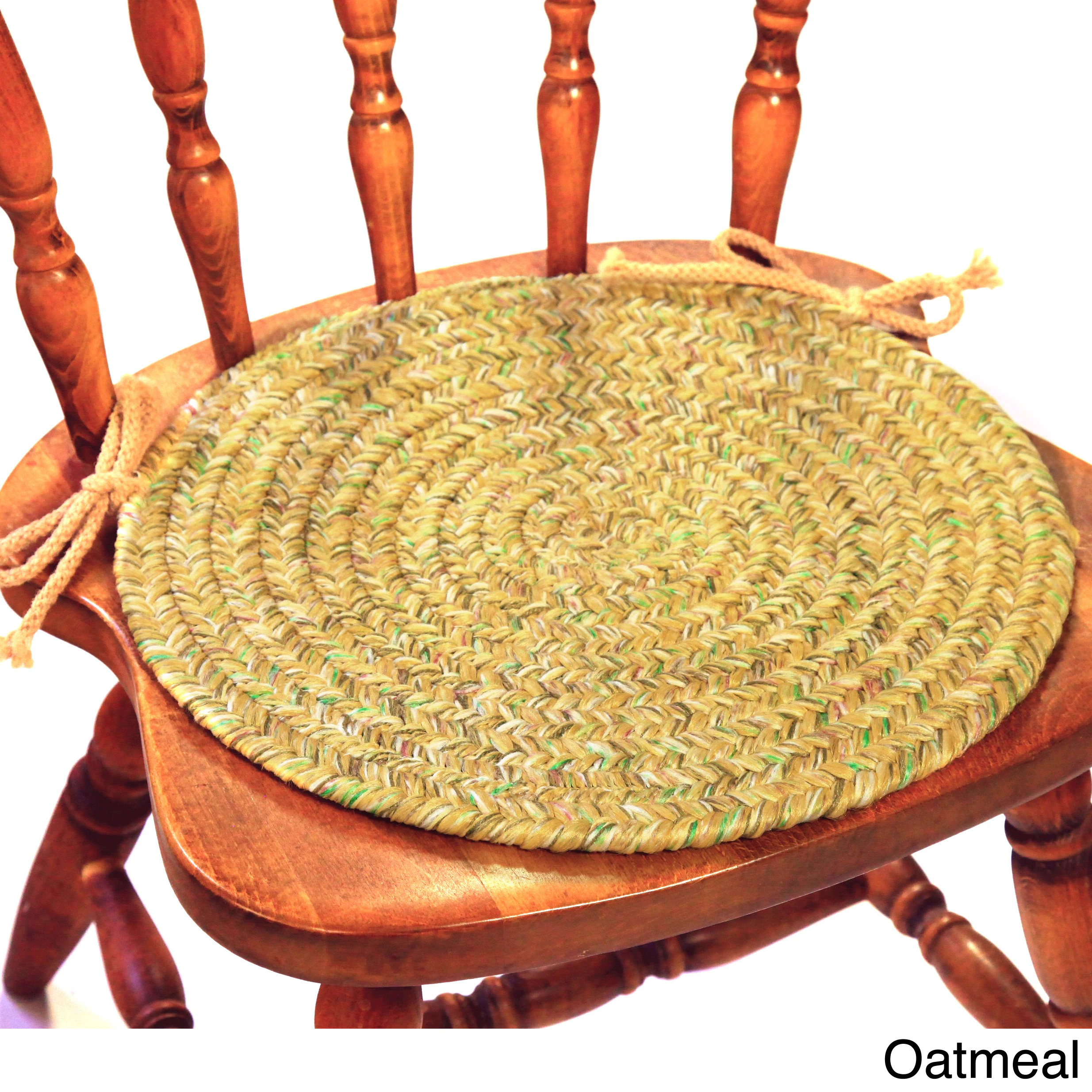 Rhody Rug Sandi Reversible Braided Chair Pads (Set of 4) 7 Rhody Rug Sandi Reversible Braided Chair Pads (Set of 4)