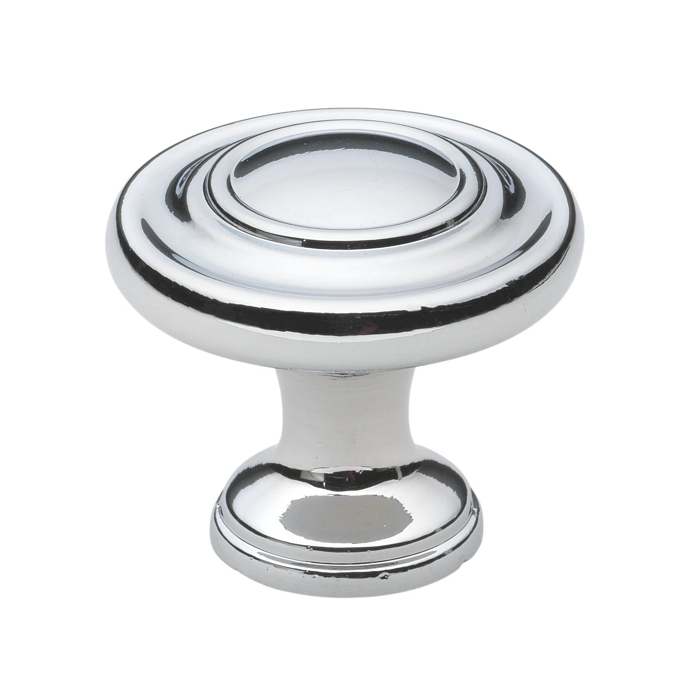 GlideRite 1.25-inch Polished Chrome 3-Ring Round Cabinet Knobs (Pack of 25) - Polished Chrome