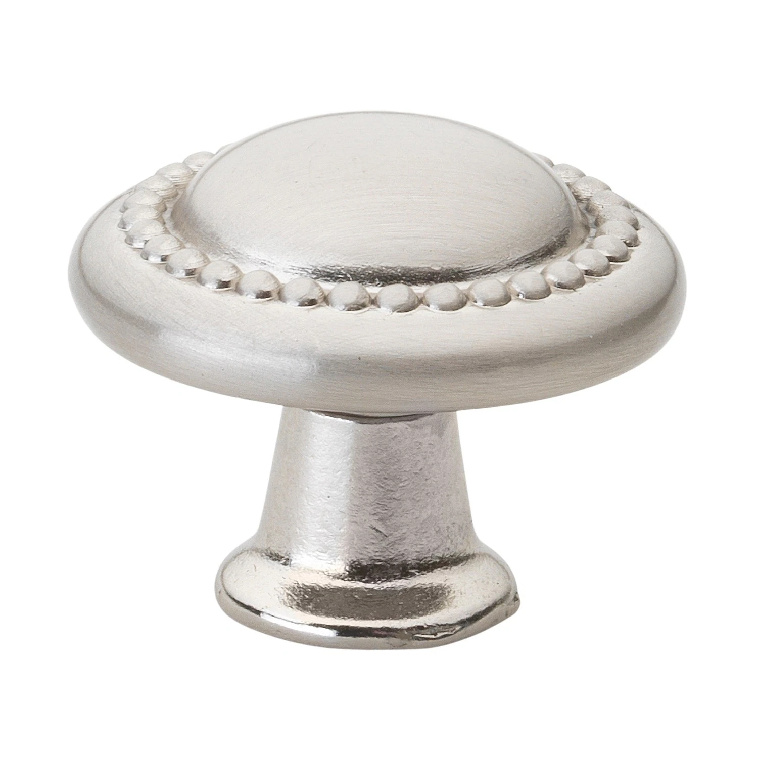 GlideRite 1.25-inch Satin Nickel Round Beaded Cabinet Knobs (Pack of 25) - Pack of 25 - Satin Nickel - Pack of 25