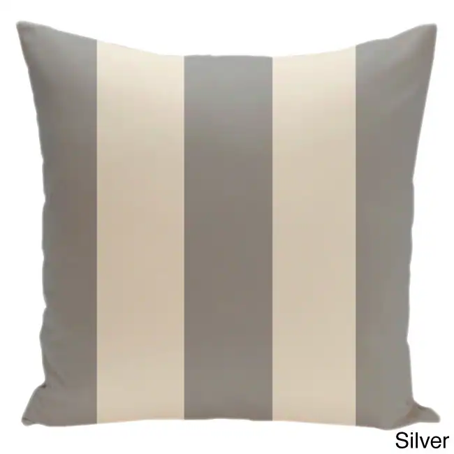 Square 16-inch Holiday Brights Collection Stripe Throw Pillow 11 Square 16-inch Holiday Brights Collection Stripe Throw Pillow