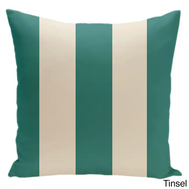 Square 16-inch Holiday Brights Collection Stripe Throw Pillow 13 Square 16-inch Holiday Brights Collection Stripe Throw Pillow