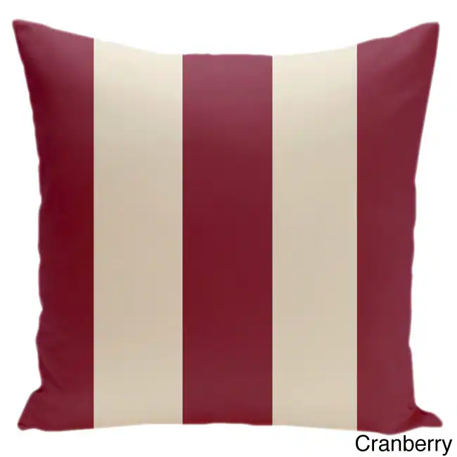 Square 16-inch Holiday Brights Collection Stripe Throw Pillow 4 Square 16-inch Holiday Brights Collection Stripe Throw Pillow