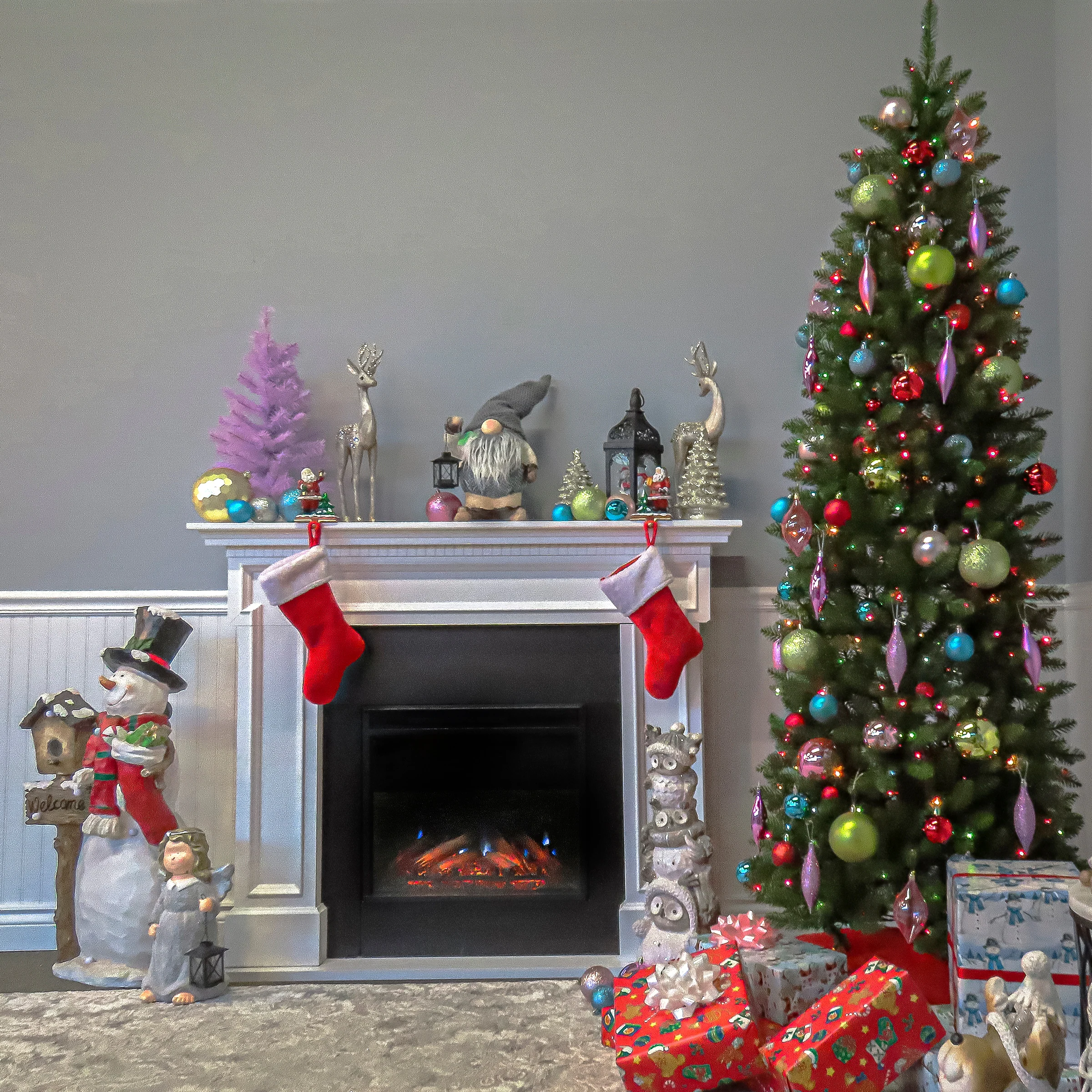 National Tree Company 7.5 ft.Kingswood Fir Pre-lit Pencil Tree - 7.5 Foot - 7.5 Foot - Green 5 National Tree Company 7.5 ft.Kingswood Fir Pre-lit Pencil Tree - 7.5 Foot - 7.5 Foot - Green