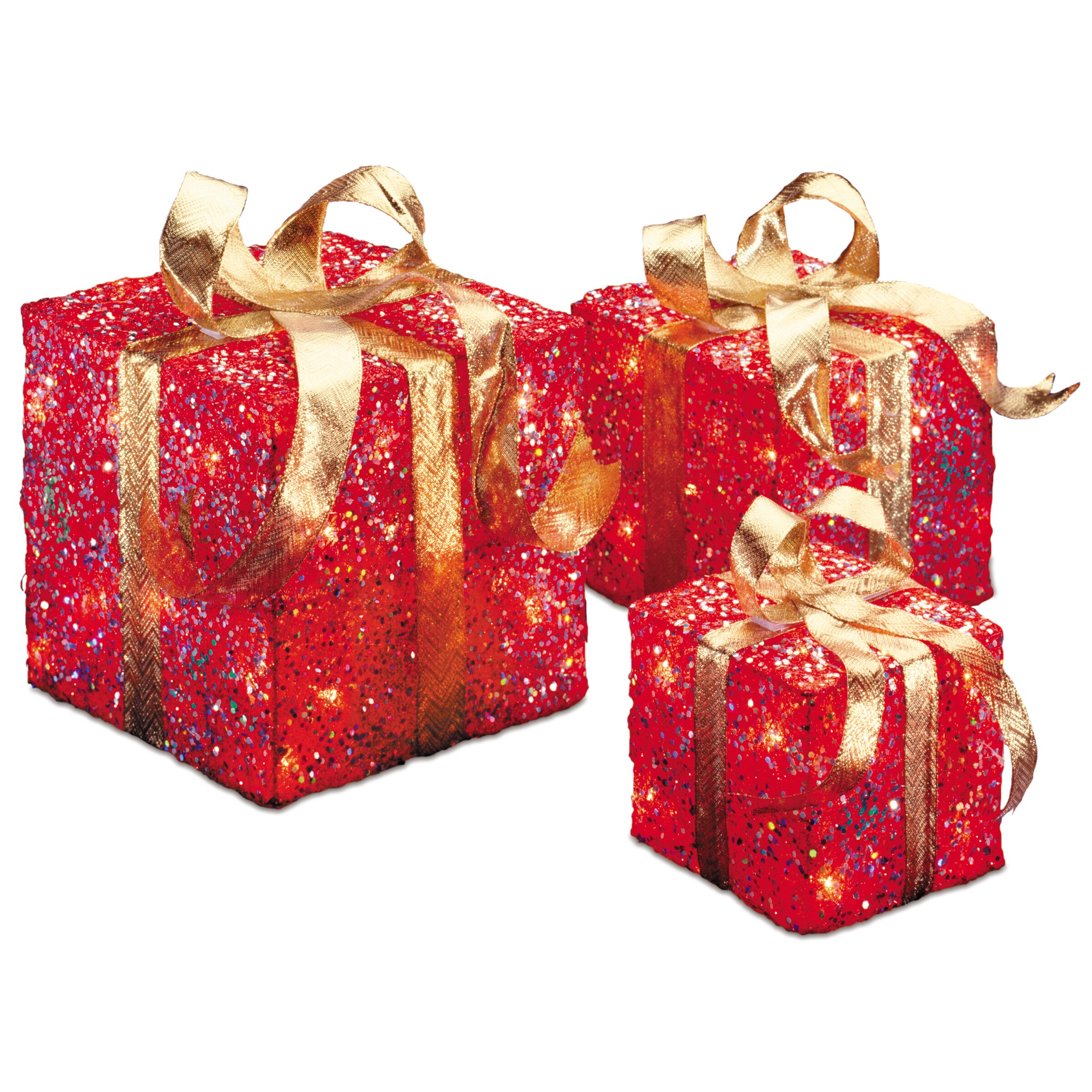 National Tree Company 6 inch, 8 inch and 10 inch Assorted Red Sisal Gift Boxes with 20, 20 and 35 Clear Indoor/ Outdoor Lights - 6 in - Yard Props/Pre-Lit Lawn Displays - Red - Presents 14 National Tree Company 6 inch, 8 inch and 10 inch Assorted Red Sisal Gift Boxes with 20, 20 and 35 Clear Indoor/ Outdoor Lights - 6 in - Yard Props/Pre-Lit Lawn Displays - Red - Presents