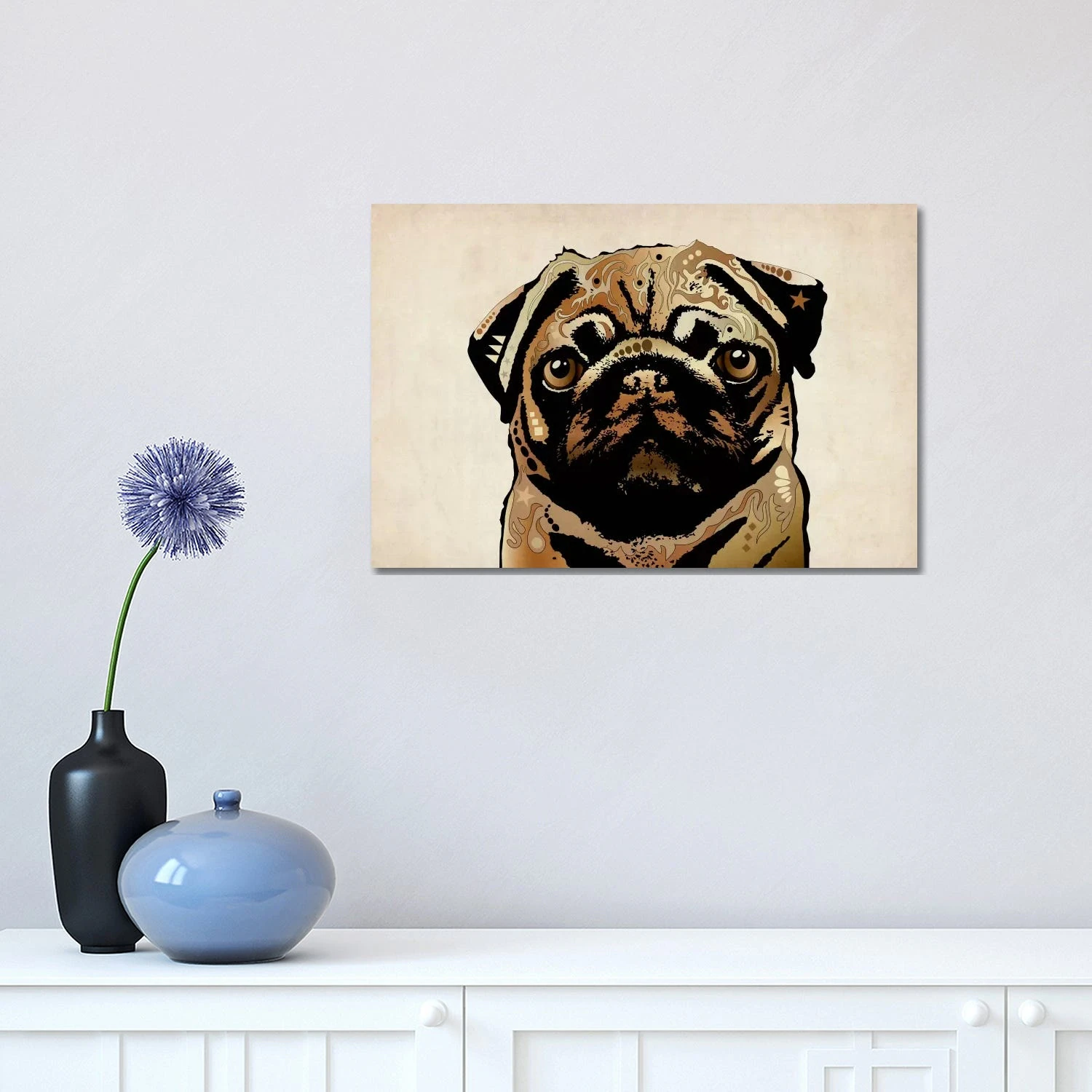 iCanvas "Pug Dog" by Michael Tompsett Canvas Print 3 iCanvas "Pug Dog" by Michael Tompsett Canvas Print