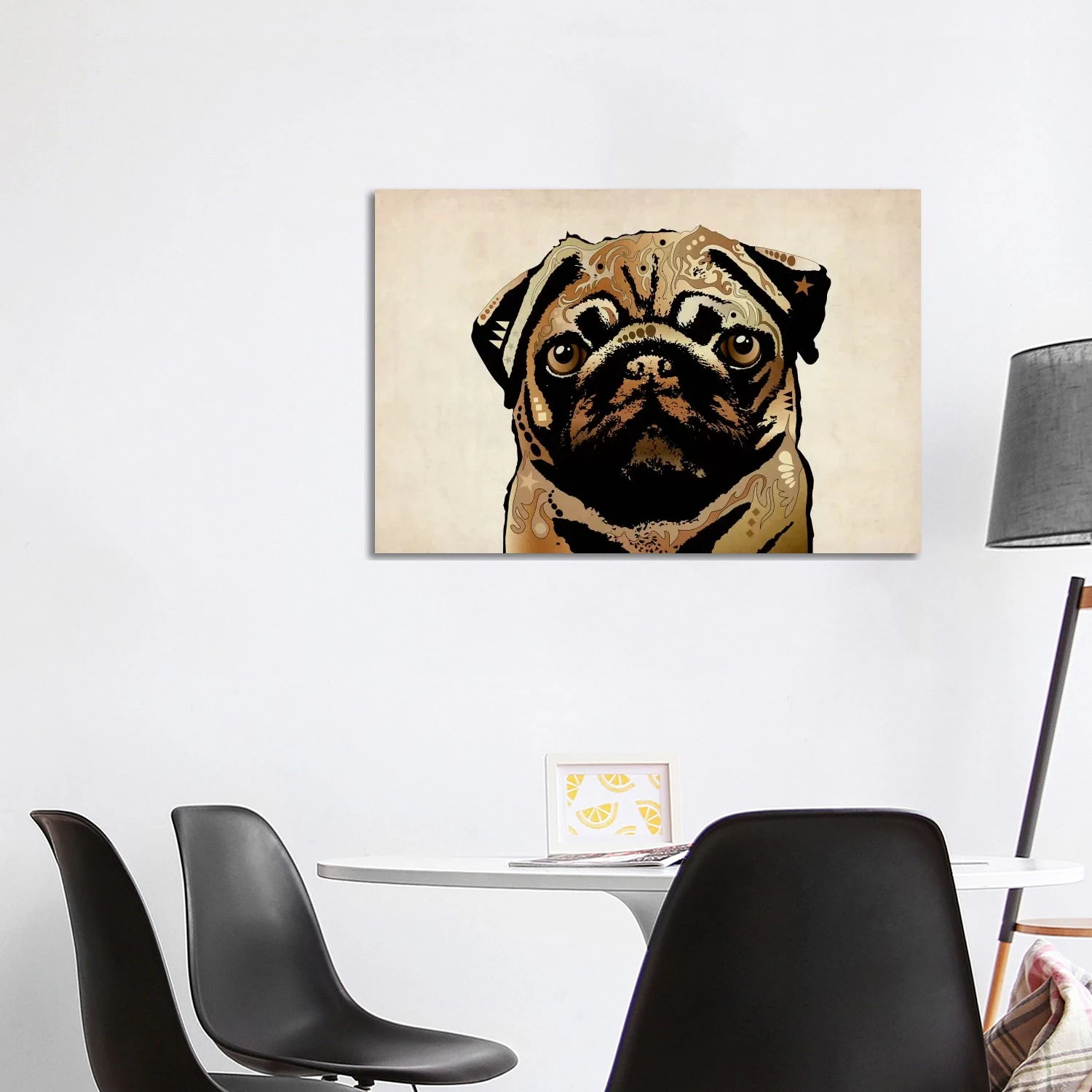 iCanvas "Pug Dog" by Michael Tompsett Canvas Print 4 iCanvas "Pug Dog" by Michael Tompsett Canvas Print