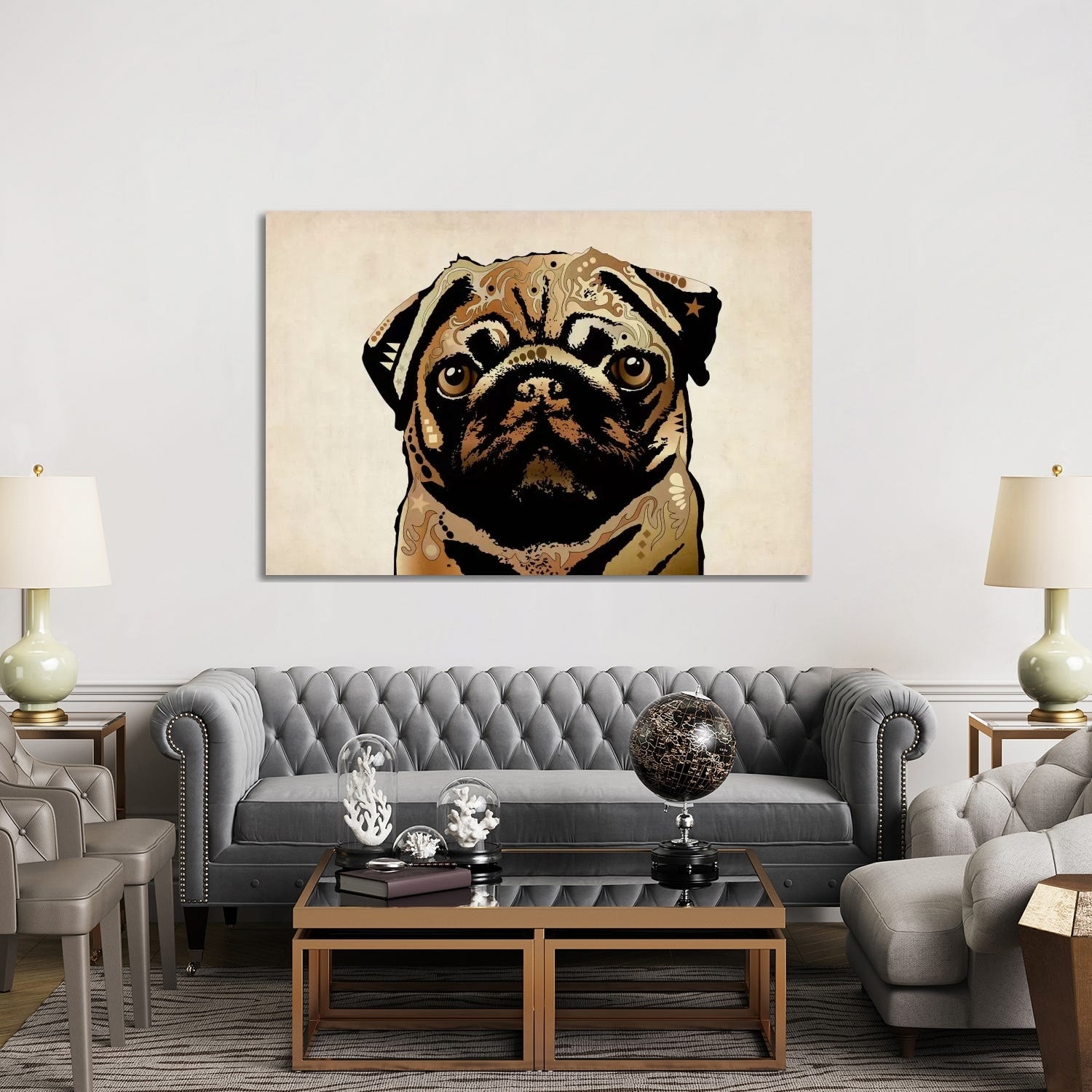 iCanvas "Pug Dog" by Michael Tompsett Canvas Print 6 iCanvas "Pug Dog" by Michael Tompsett Canvas Print