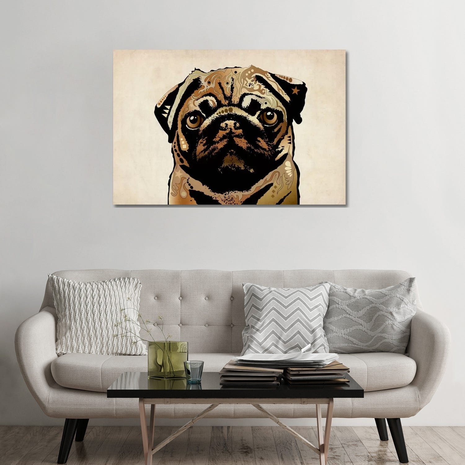 iCanvas "Pug Dog" by Michael Tompsett Canvas Print 8 iCanvas "Pug Dog" by Michael Tompsett Canvas Print
