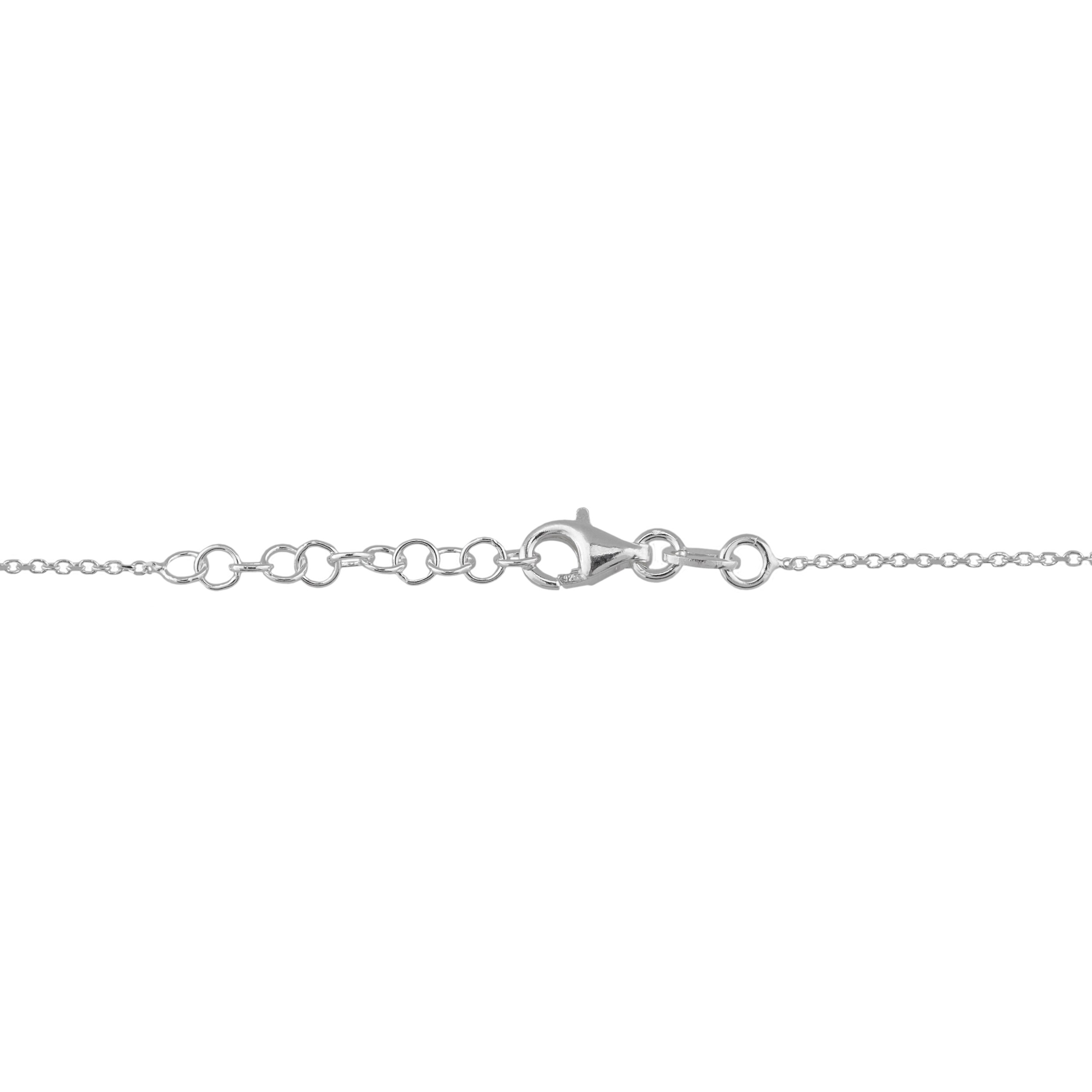 Fremada Sterling Silver Textured Graduated Teardrop Pendant - White - 18 Inch 3 Fremada Sterling Silver Textured Graduated Teardrop Pendant - White - 18 Inch