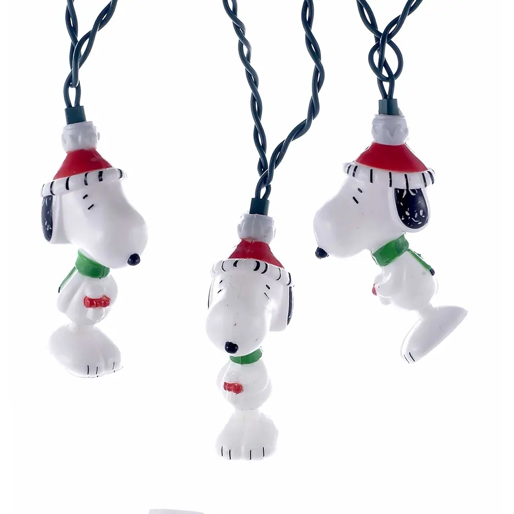 Kurt Adler 10-Light 11-Foot Peanuts Snoopy Light Set - White Lights 10 Kurt Adler 10-Light 11-Foot Peanuts Snoopy Light Set - White Lights
