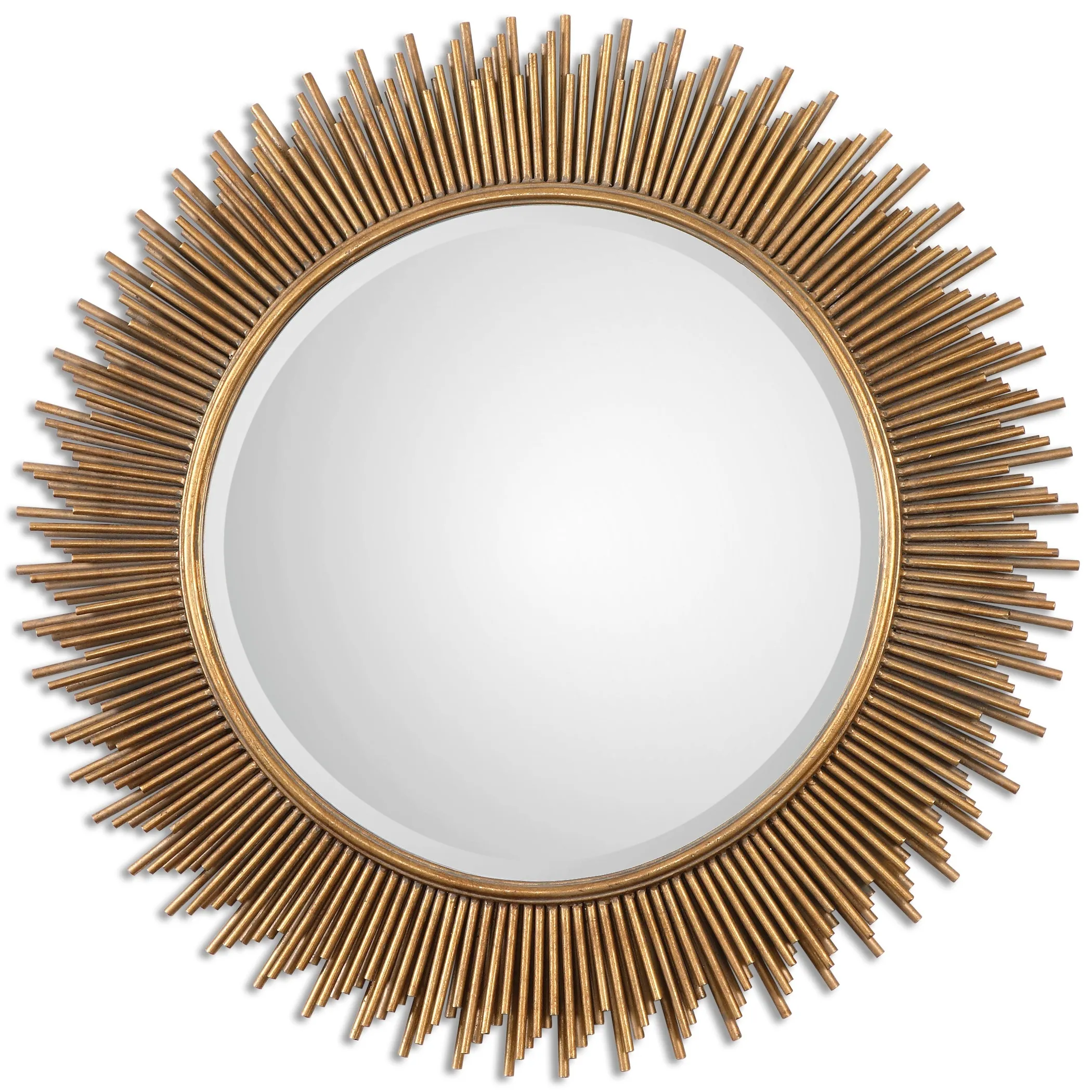 Uttermost Marlo Round Gold Mirror - Antique Silver - 36x36x1.25 - Antique Silver - 36x36x1.25