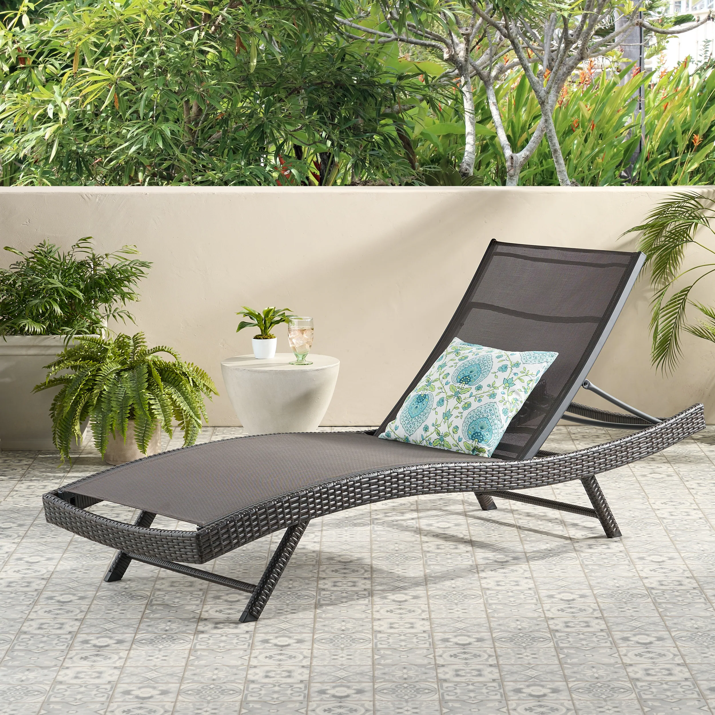 Kauai Outdoor Chaise Lounge by Christopher Knight Home - Brown 6 Kauai Outdoor Chaise Lounge by Christopher Knight Home - Brown