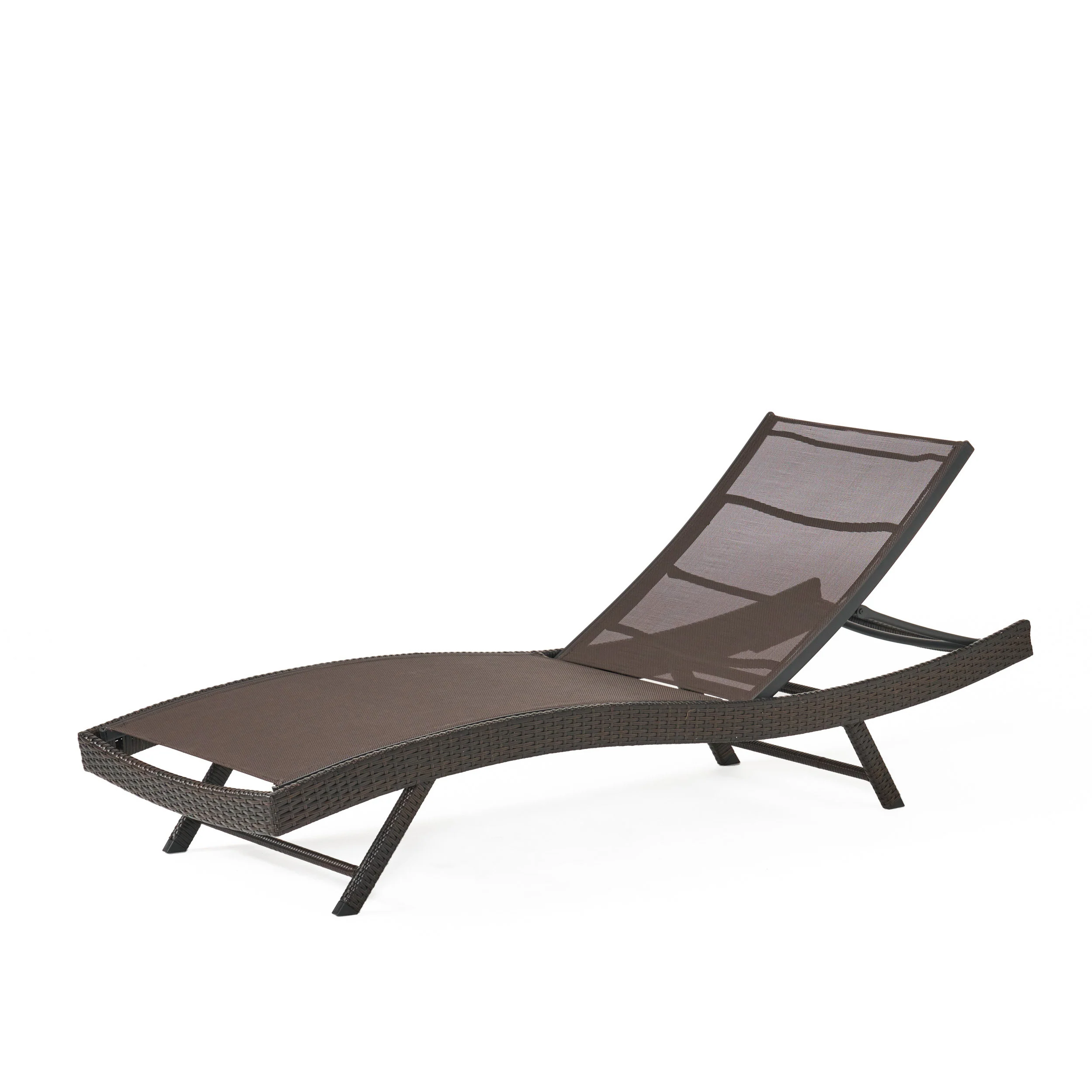 Kauai Outdoor Chaise Lounge by Christopher Knight Home - Brown