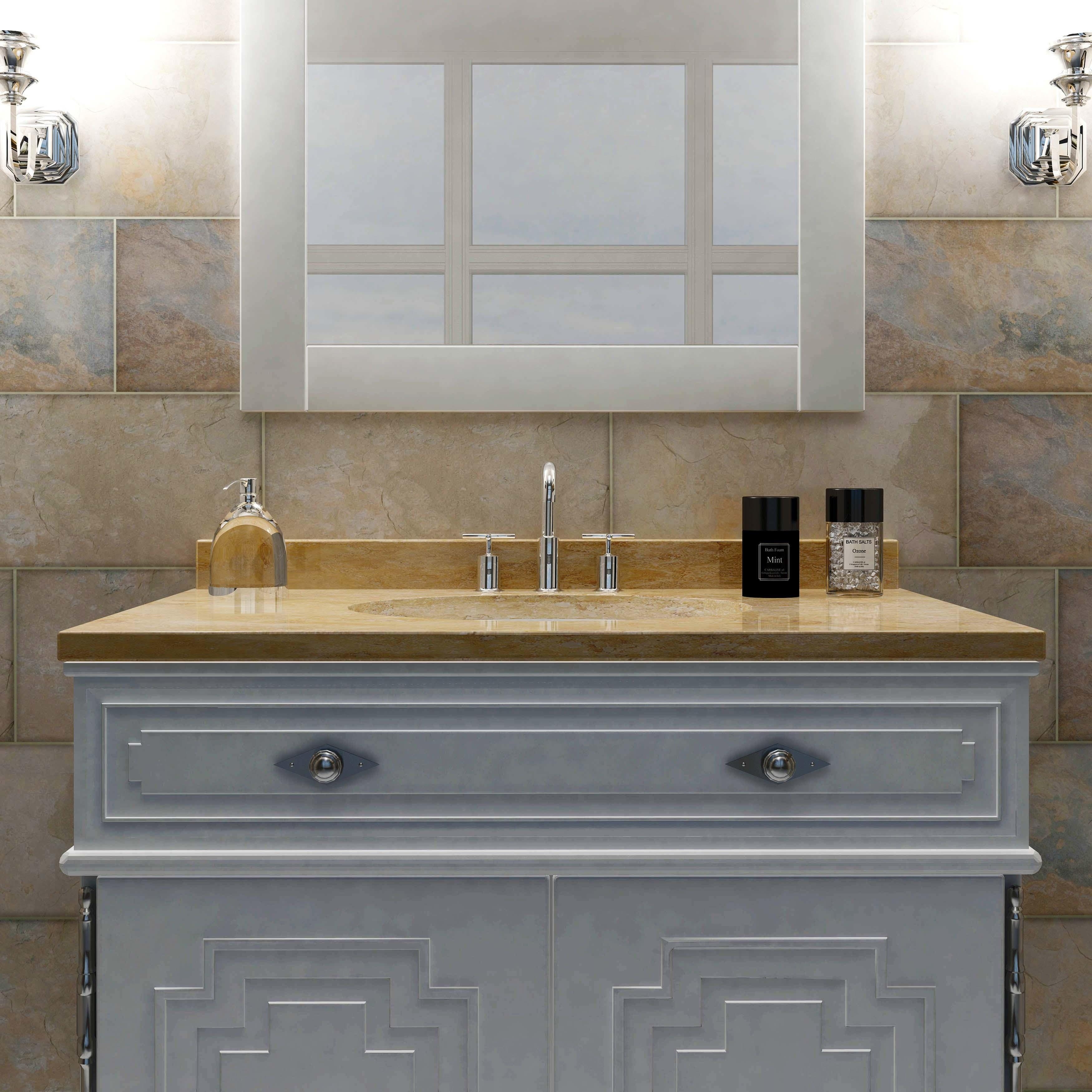 Merola Tile Ardesia Ocre 12-1/2" x 24-1/2" Porcelain Floor and Wall Tile 21 Merola Tile Ardesia Ocre 12-1/2" x 24-1/2" Porcelain Floor and Wall Tile