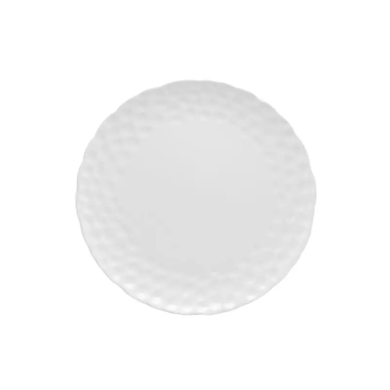 Red Vanilla Marble Dinner Plates 10.25" (Set of 6) - White - 6 Piece