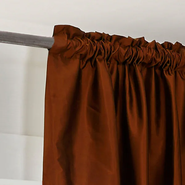 Dupioni Silk Rod Pocket 96-inch Curtain Panel - 42 x 96 16 Dupioni Silk Rod Pocket 96-inch Curtain Panel - 42 x 96