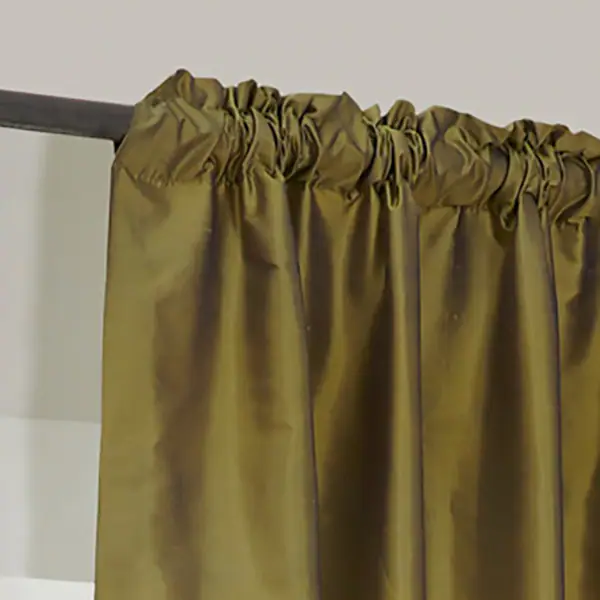 Dupioni Silk Rod Pocket 96-inch Curtain Panel - 42 x 96 18 Dupioni Silk Rod Pocket 96-inch Curtain Panel - 42 x 96