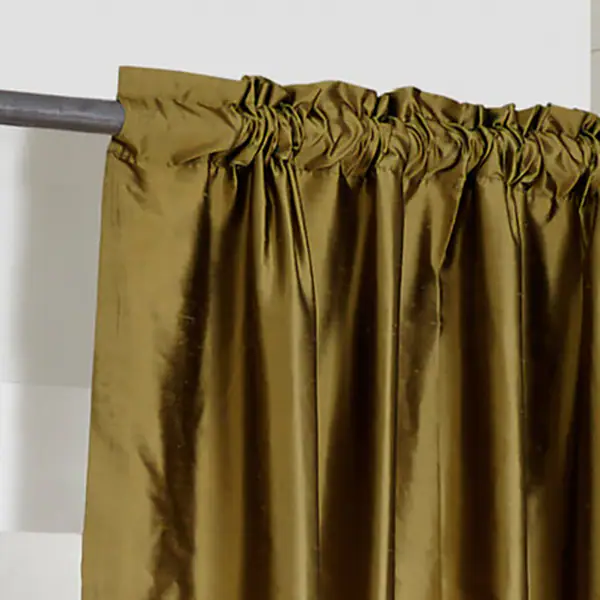Dupioni Silk Rod Pocket 96-inch Curtain Panel - 42 x 96 20 Dupioni Silk Rod Pocket 96-inch Curtain Panel - 42 x 96