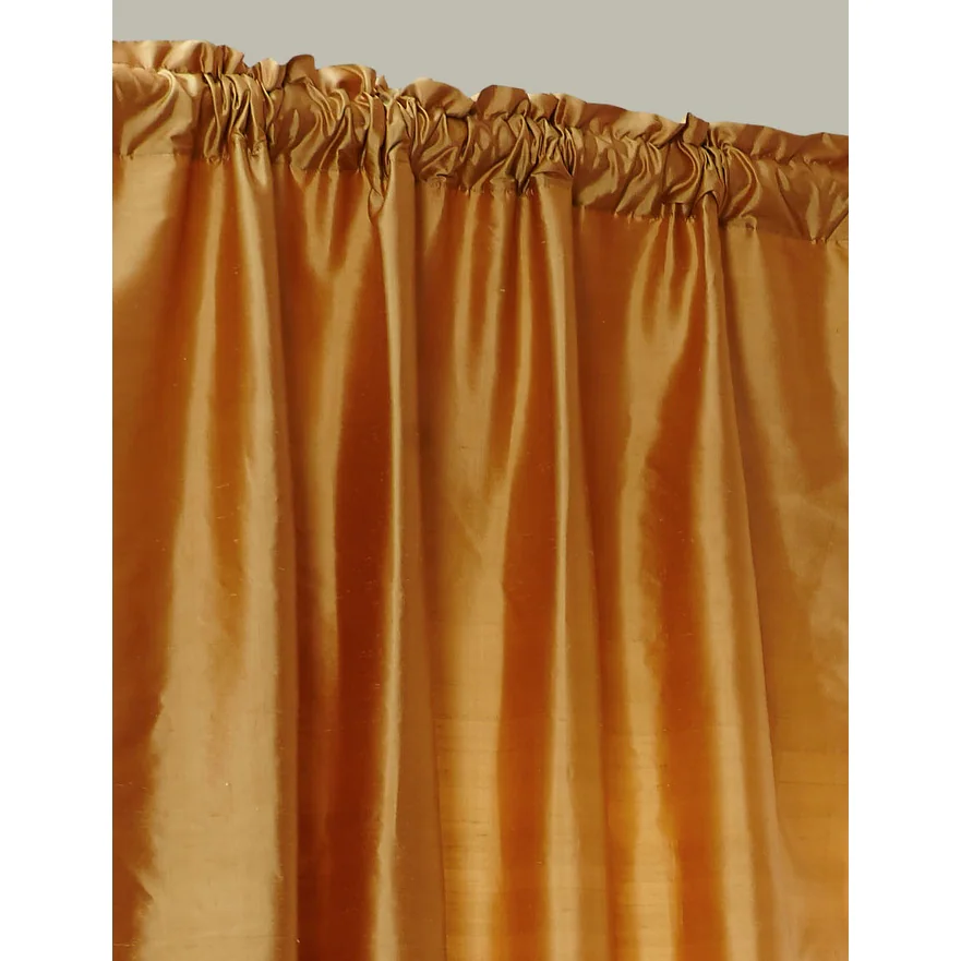 Dupioni Silk Rod Pocket 96-inch Curtain Panel - 42 x 96 27 Dupioni Silk Rod Pocket 96-inch Curtain Panel - 42 x 96