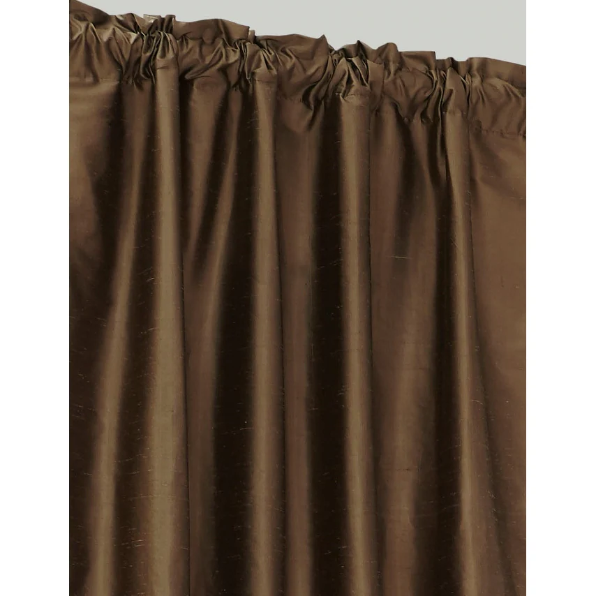 Dupioni Silk Rod Pocket 96-inch Curtain Panel - 42 x 96 34 Dupioni Silk Rod Pocket 96-inch Curtain Panel - 42 x 96