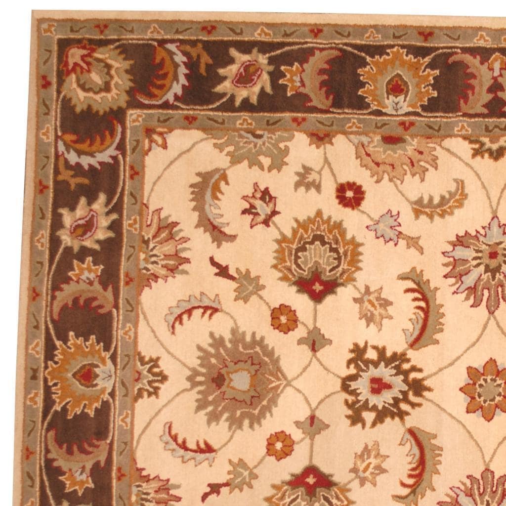 HERAT ORIENTAL Handmade Tabriz Wool Rug - 8' x 10' - 8' x 10' - Brown 3 HERAT ORIENTAL Handmade Tabriz Wool Rug - 8' x 10' - 8' x 10' - Brown