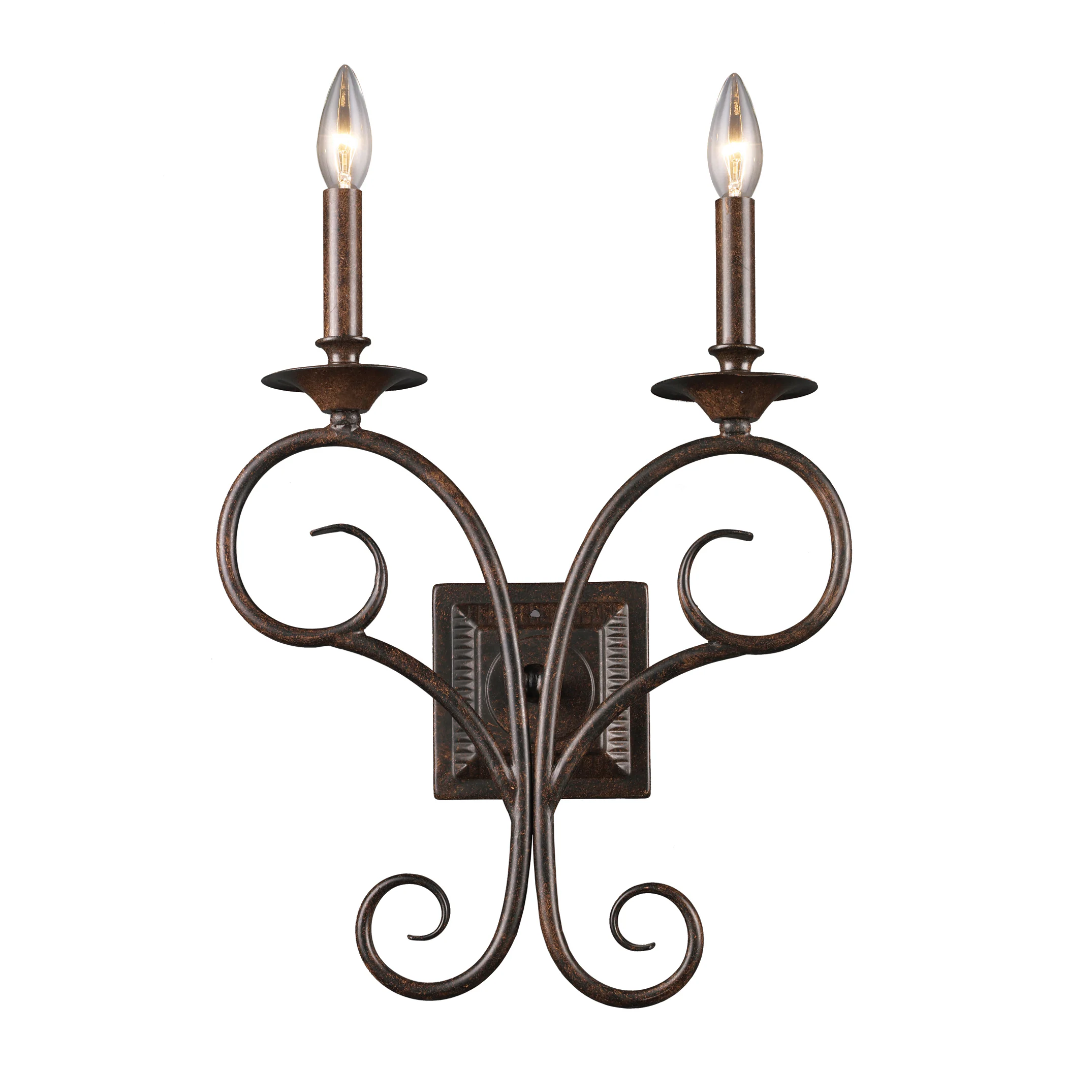 Elk Home Gloucester Weathered Bronze Metal 2 Light Sconce - Antique Bronze 14 Elk Home Gloucester Weathered Bronze Metal 2 Light Sconce - Antique Bronze