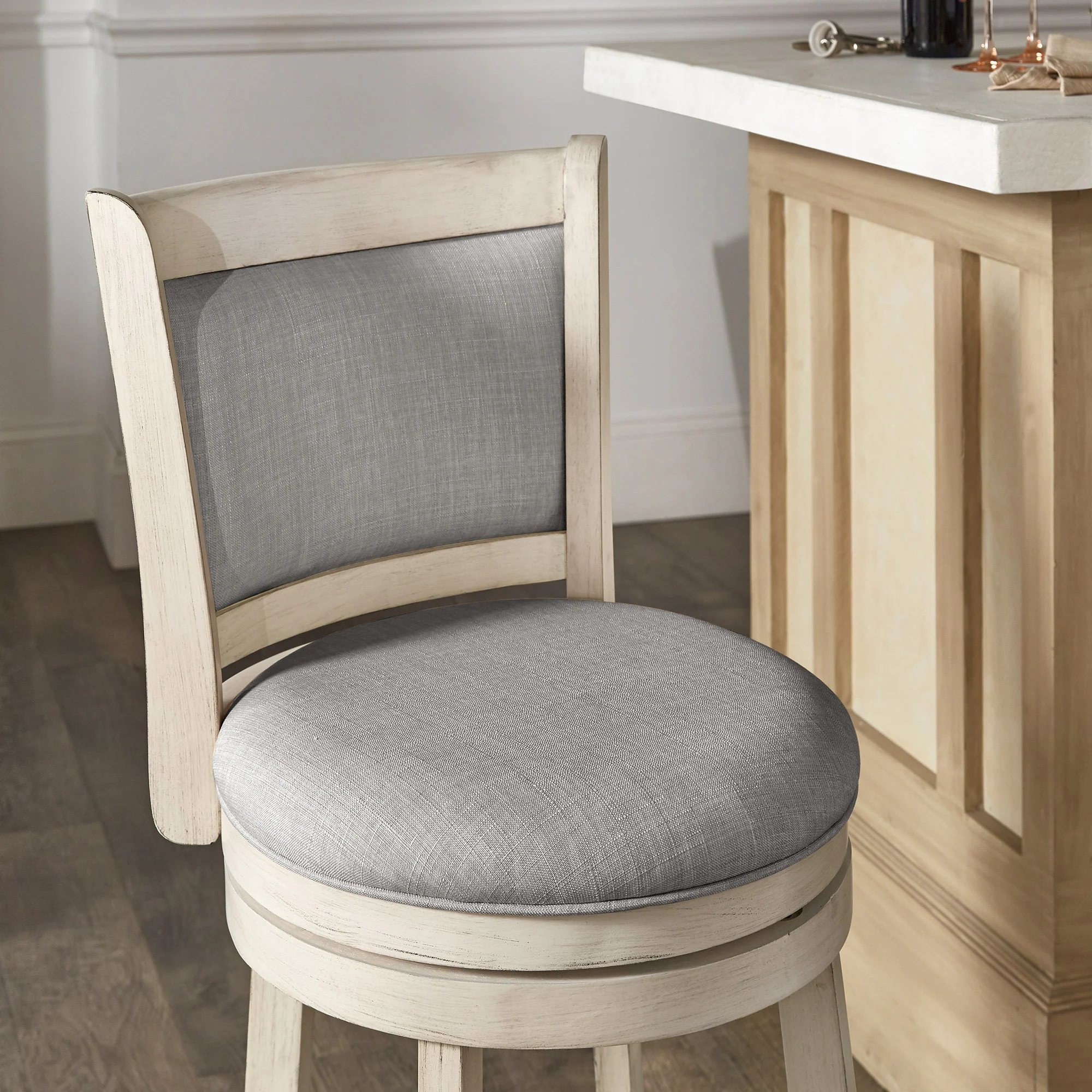 iNSPIRE Q Classic Verona Panel Back Swivel Counter Height Stool 12 iNSPIRE Q Classic Verona Panel Back Swivel Counter Height Stool