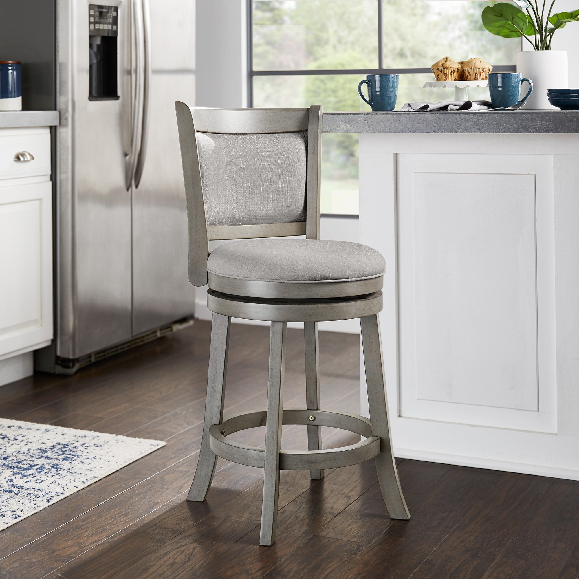 iNSPIRE Q Classic Verona Panel Back Swivel Counter Height Stool 13 iNSPIRE Q Classic Verona Panel Back Swivel Counter Height Stool