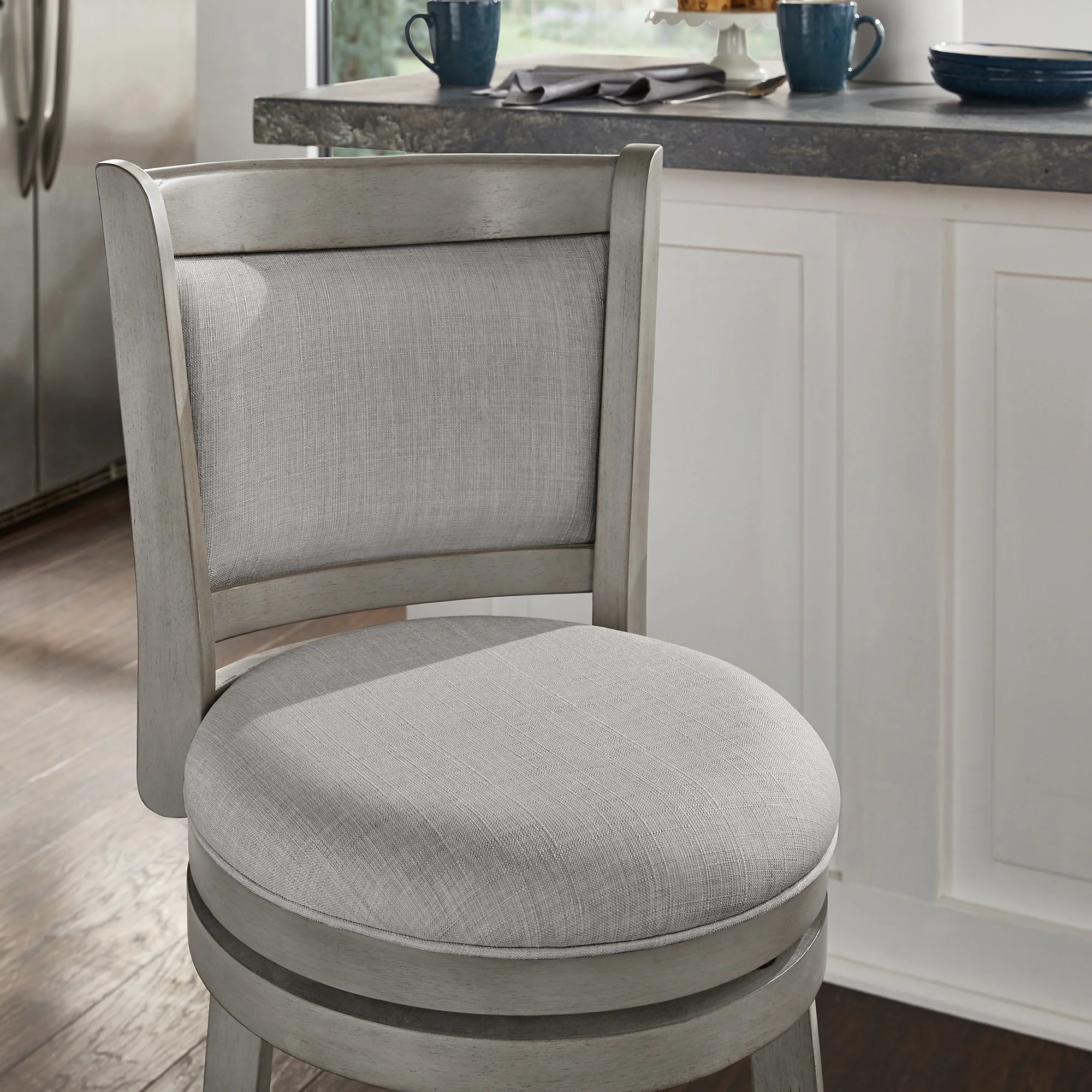 iNSPIRE Q Classic Verona Panel Back Swivel Counter Height Stool 14 iNSPIRE Q Classic Verona Panel Back Swivel Counter Height Stool