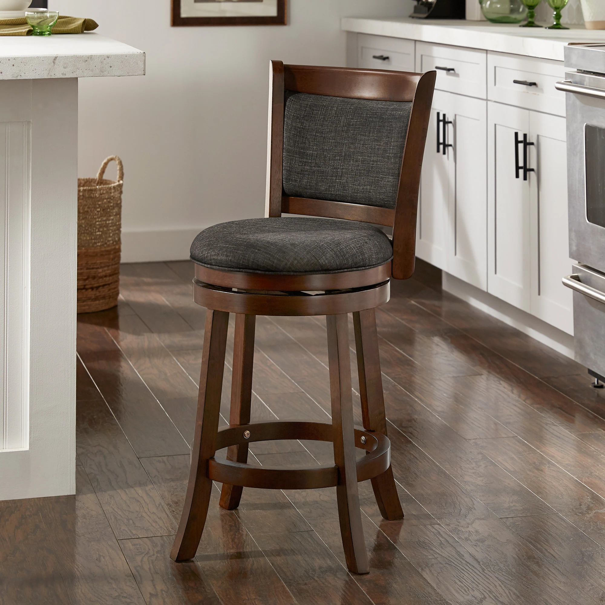 iNSPIRE Q Classic Verona Panel Back Swivel Counter Height Stool 3 iNSPIRE Q Classic Verona Panel Back Swivel Counter Height Stool