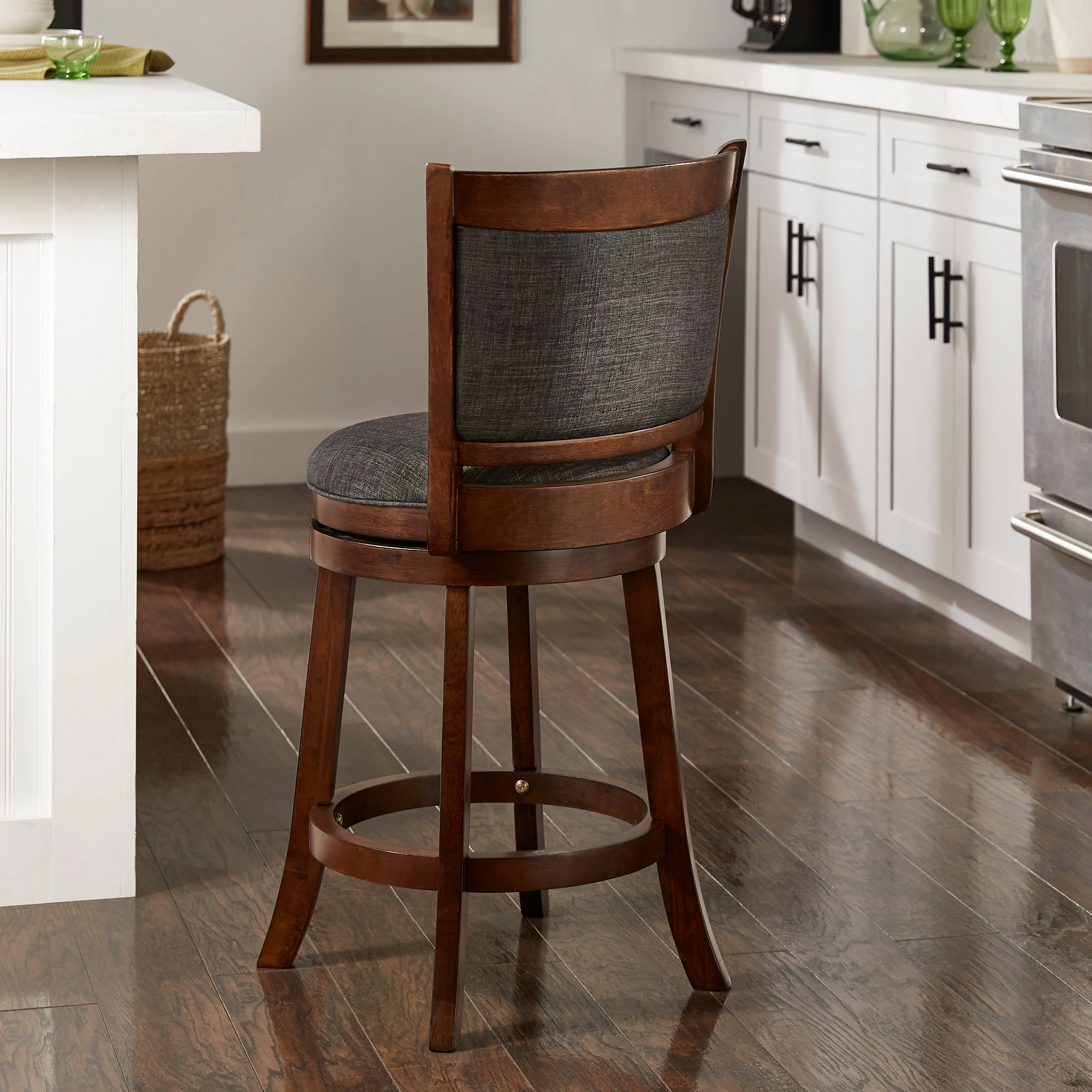 iNSPIRE Q Classic Verona Panel Back Swivel Counter Height Stool 4 iNSPIRE Q Classic Verona Panel Back Swivel Counter Height Stool