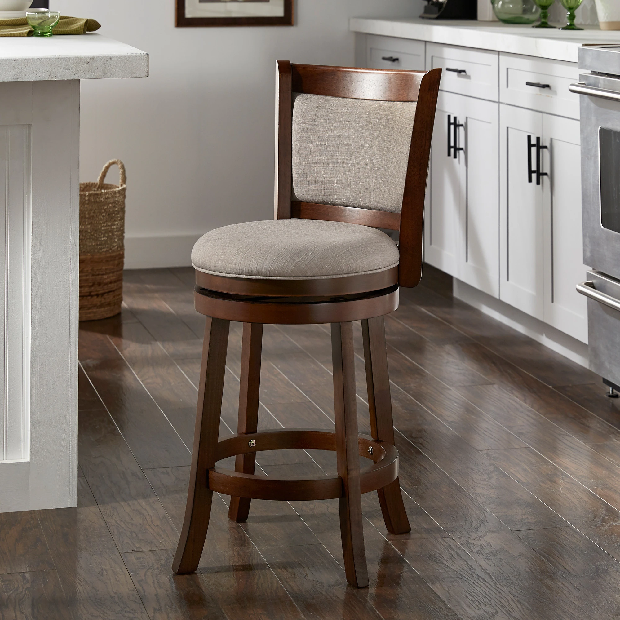iNSPIRE Q Classic Verona Panel Back Swivel Counter Height Stool 5 iNSPIRE Q Classic Verona Panel Back Swivel Counter Height Stool