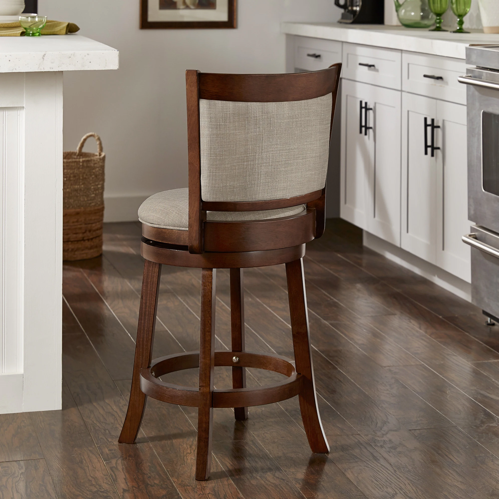 iNSPIRE Q Classic Verona Panel Back Swivel Counter Height Stool 6 iNSPIRE Q Classic Verona Panel Back Swivel Counter Height Stool
