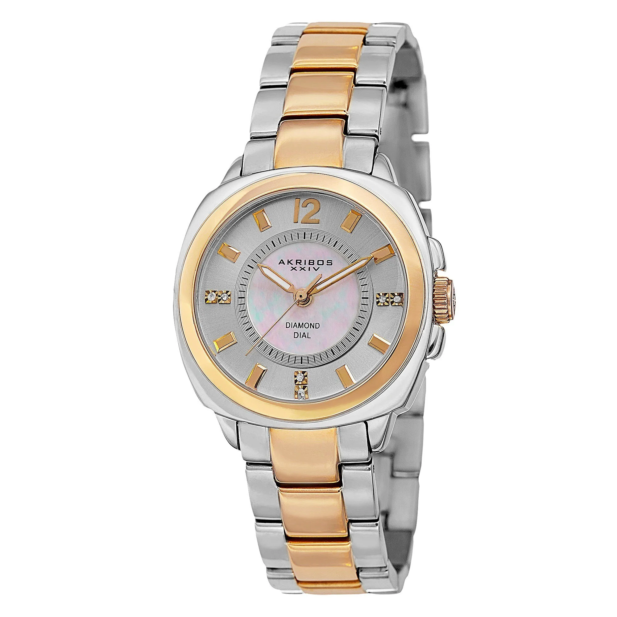 Akribos XXIV Women's Swiss Quartz Stainless Steel Two-Tone Bracelet Watch - Two-tone 1 Akribos XXIV Women's Swiss Quartz Stainless Steel Two-Tone Bracelet Watch - Two-tone