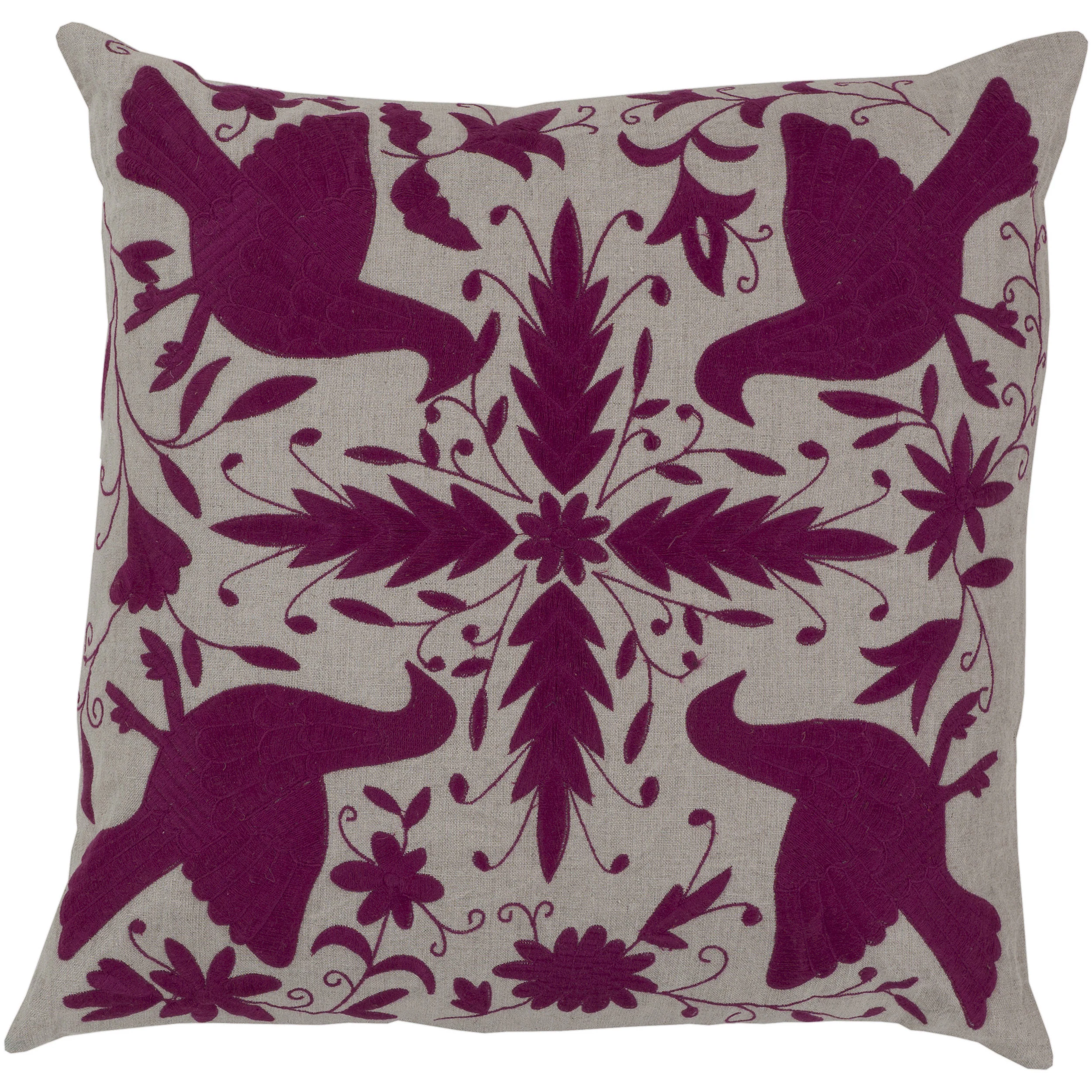 Decorative Calvert 22-inch Poly or Feather Down Filled Throw Pillow - Polyester - Aqua