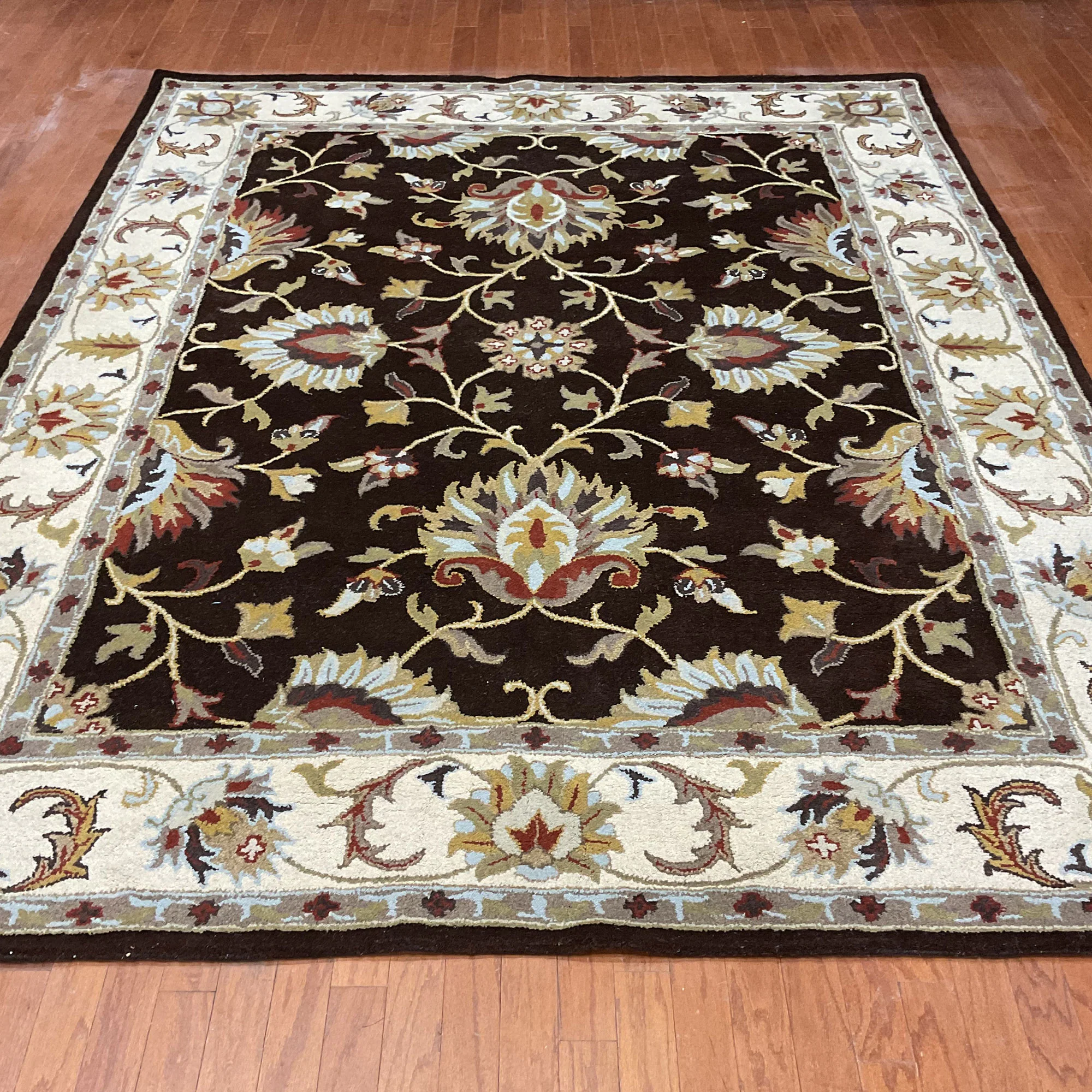 HERAT ORIENTAL Handmade 8' x 10' Geometric Tabriz Wool Rug - 8' x 10' - 8' x 10' - Brown/Beige 59 HERAT ORIENTAL Handmade 8' x 10' Geometric Tabriz Wool Rug - 8' x 10' - 8' x 10' - Brown/Beige