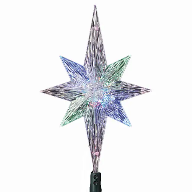 Kurt Adler 11.25-Inch UL Polar Star Treetop with LED Color-Changing Light - Multi 3 Kurt Adler 11.25-Inch UL Polar Star Treetop with LED Color-Changing Light - Multi